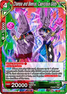 Champa and Beerus, Capricious Gods