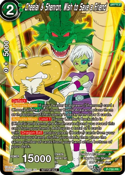 Cheelai & Shenron, Wish to Save a Friend