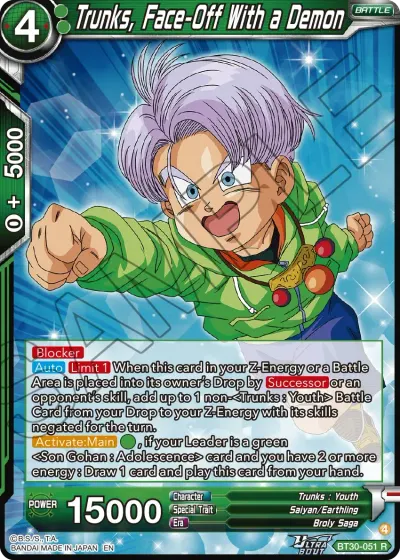 Trunks, Face-Off With a Demon