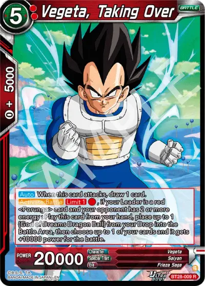 Vegeta, Taking Over