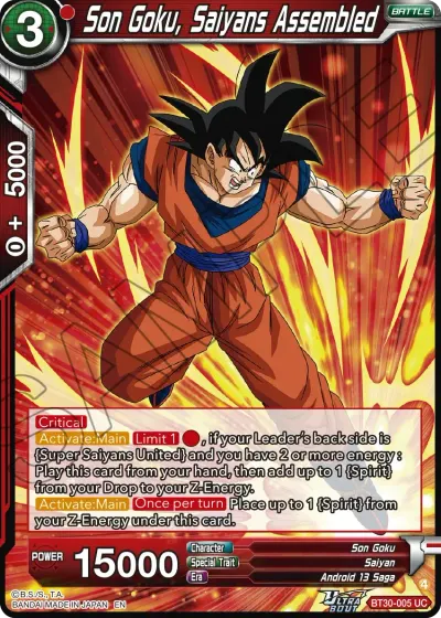 Son Goku, Saiyans Assembled