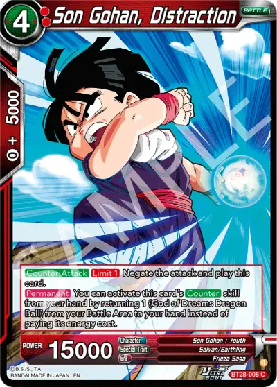 Son Gohan, Distraction