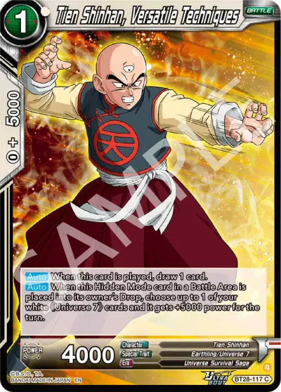Tien Shinhan, Versatile Techniques