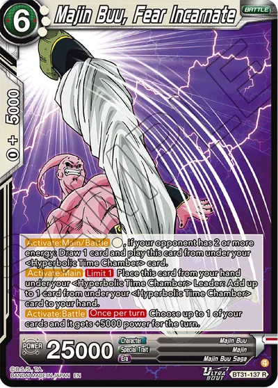 Majin Buu, Fear Incarnate
