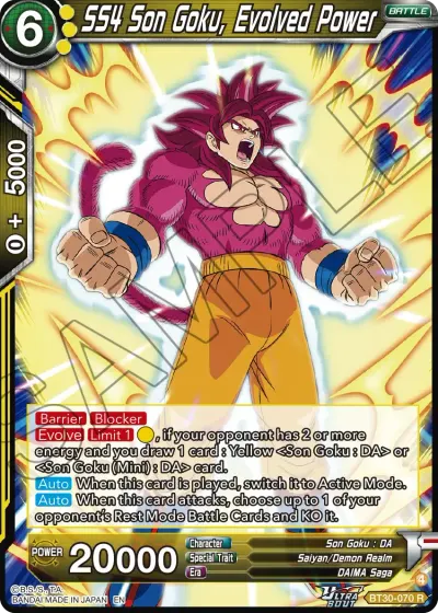 SS4 Son Goku, Evolved Power