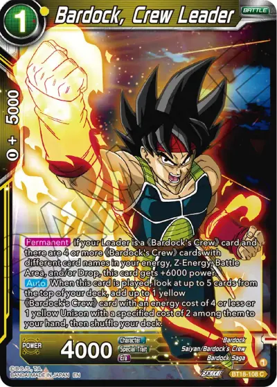 Bardock, Crew Leader