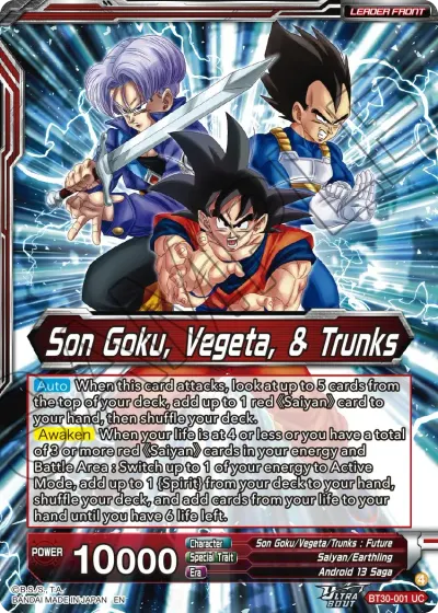 Son Goku, Vegeta, & Trunks