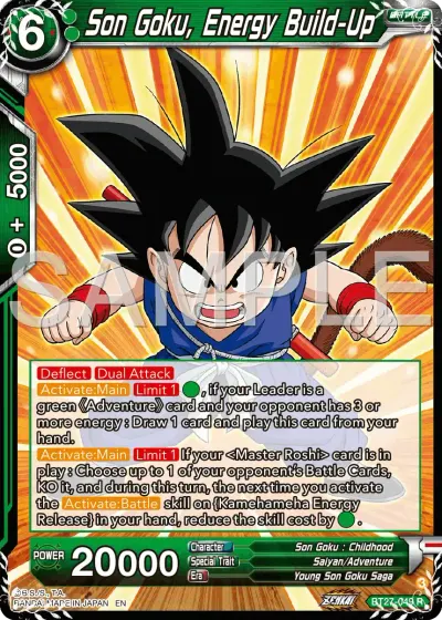 Son Goku, Energy Build-Up