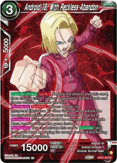 Android 18, With Reckless Abandon