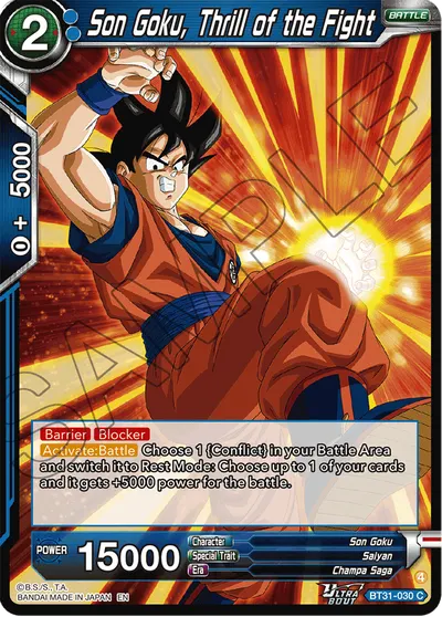 Son Goku, Thrill of the Fight