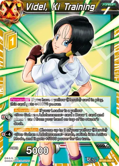 Videl, Ki Training