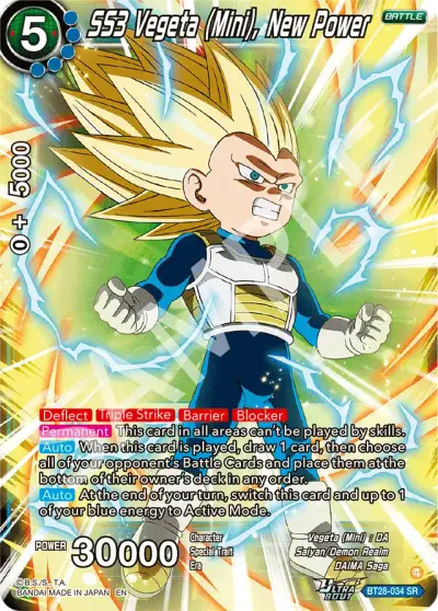 SS3 Vegeta (Mini), New Power