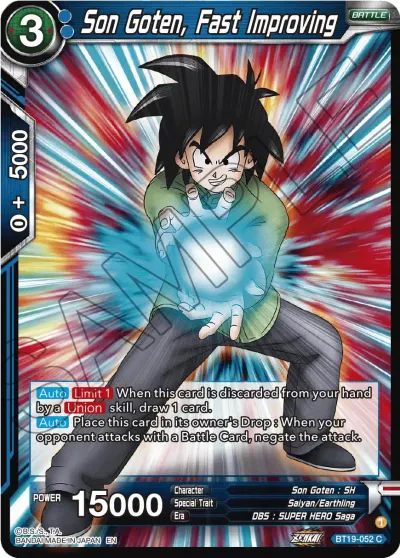 Son Goten, Fast Improving
