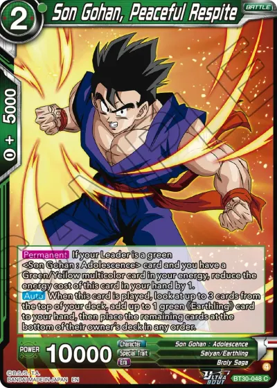 Son Gohan, Peaceful Respite