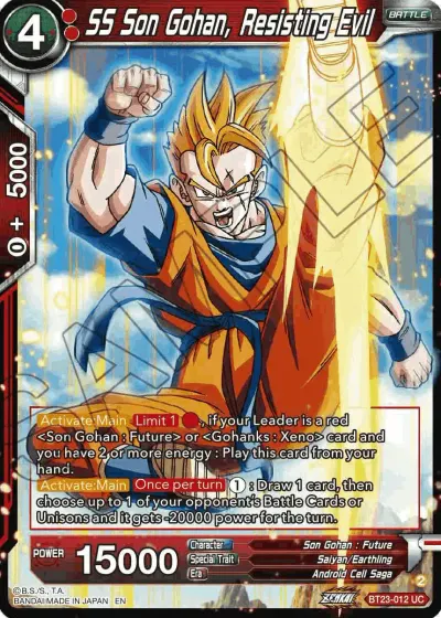 SS Son Gohan, Resisting Evil