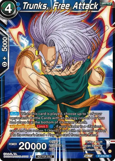 Trunks, Free Attack