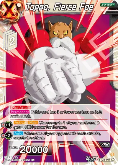 Toppo, Fierce Foe