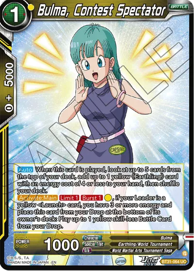 Bulma, Contest Spectator