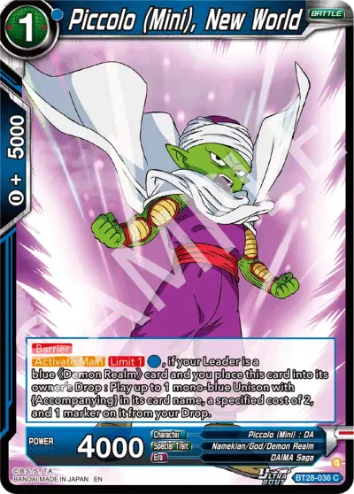 Piccolo (Mini), New World