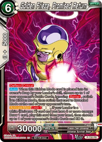 Golden Frieza, Promised Return