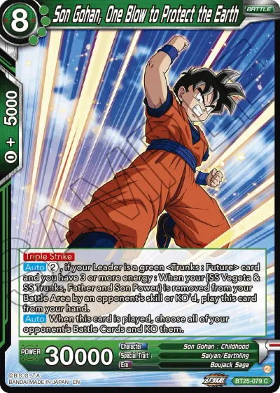 Son Gohan, One Blow to Protect the Earth