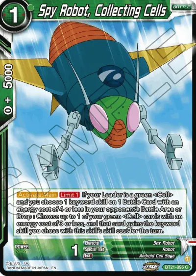 Spy Robot, Collecting Cells