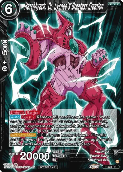 Hatchhyack, Dr. Lychee's Greatest Creation