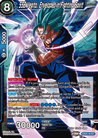 SSB Vegito, Enveloped in Fighting Spirit