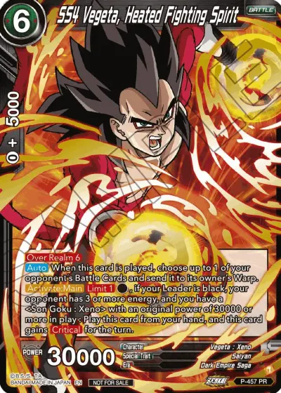 SS4 Vegeta, Heated Fighting Spirit