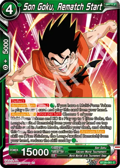 Son Goku, Rematch Start