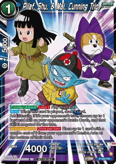 Pilaf, Shu, & Mai, Cunning Trio