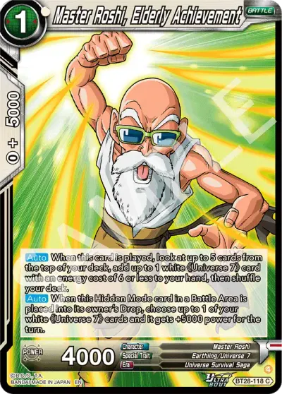 Master Roshi, Elderly Achievement