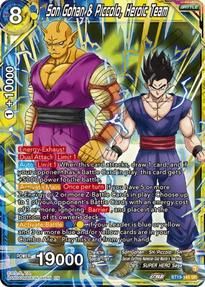 Son Gohan & Piccolo, Heroic Team