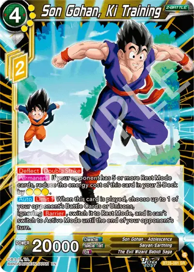Son Gohan, Ki Training
