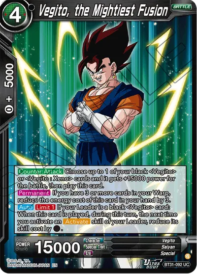 Vegito, the Mightiest Fusion