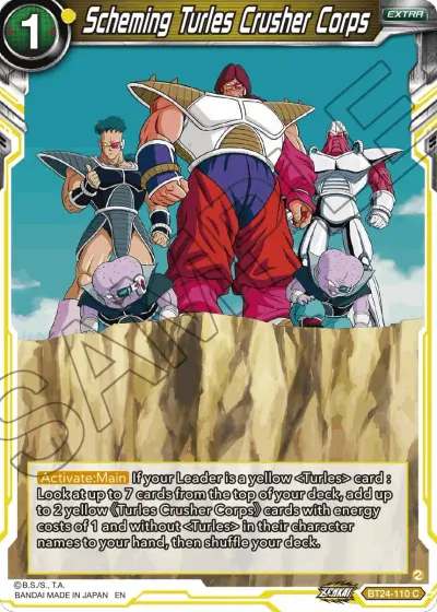 Scheming Turles Crusher Corps