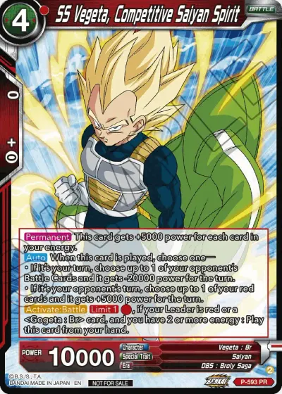 SS Vegeta, Competitive Saiyan Spirit