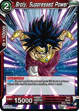 Broly, Suppressed Power