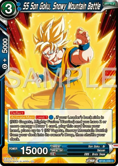 SS Son Goku, Snowy Mountain Battle