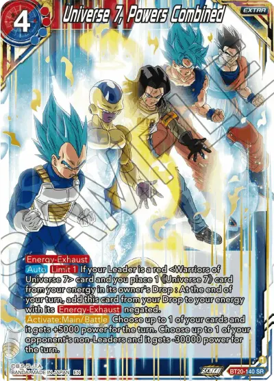 Universe 7, Powers Combined