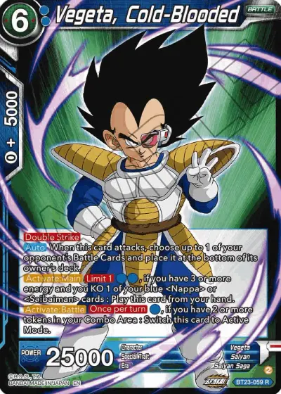 Vegeta, Cold-Blooded