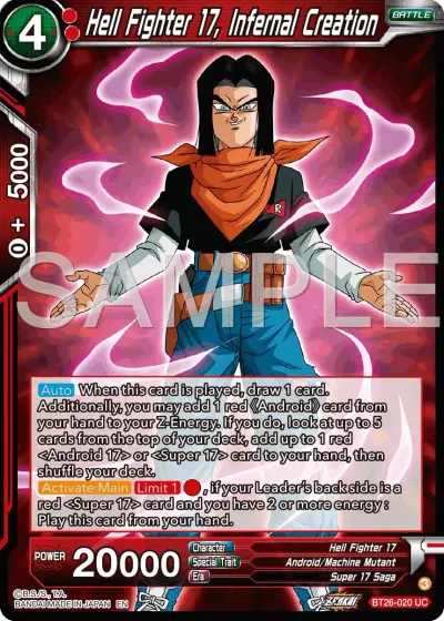 Hell Fighter 17, Infernal Creation