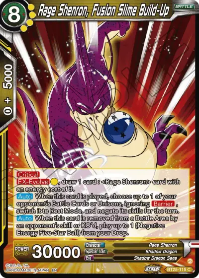 Rage Shenron, Fusion Slime Build-Up