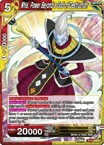 Whis, Power Beyond a God of Destruction