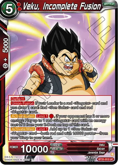 Veku, Incomplete Fusion