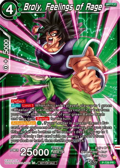 Broly, Feelings of Rage