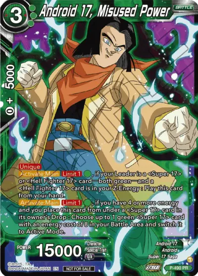 Android 17, Misused Power