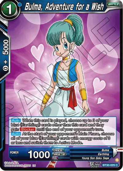Bulma, Adventure for a Wish