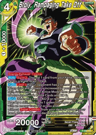 Broly, Rampaging Take Off