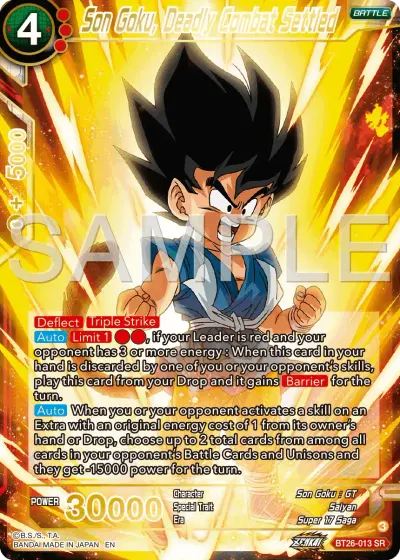 Son Goku, Deadly Combat Settled
